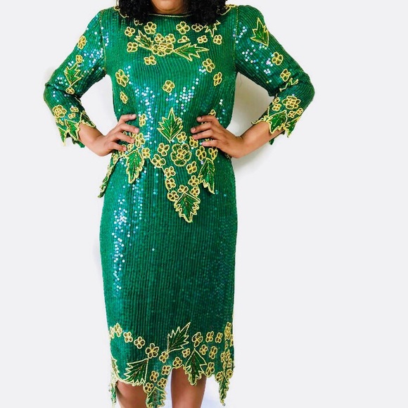 Dresses & Skirts - DATE NIGHT Vintage Beaded Two-Piece Dress